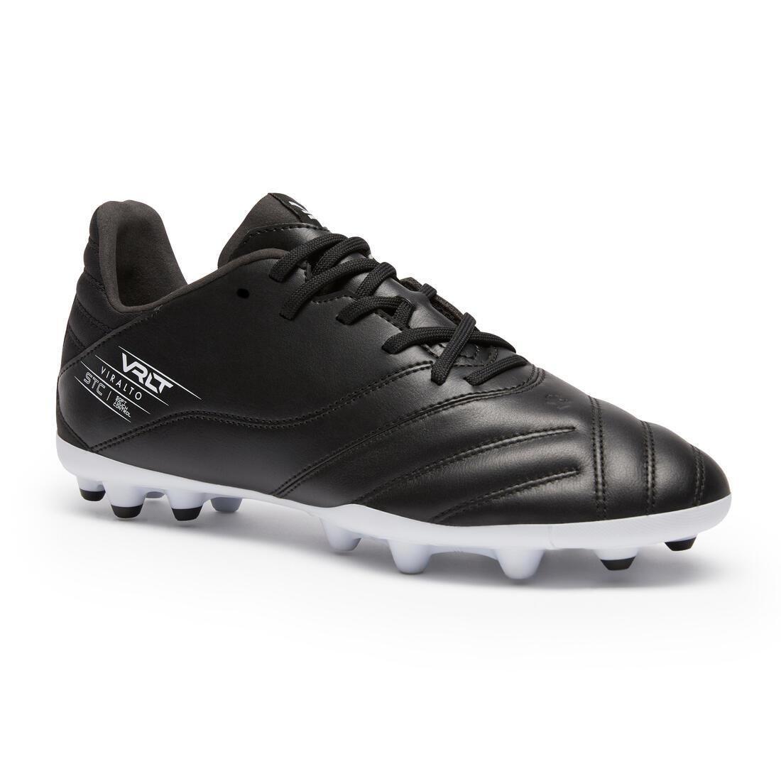 Leather football clearance trainers