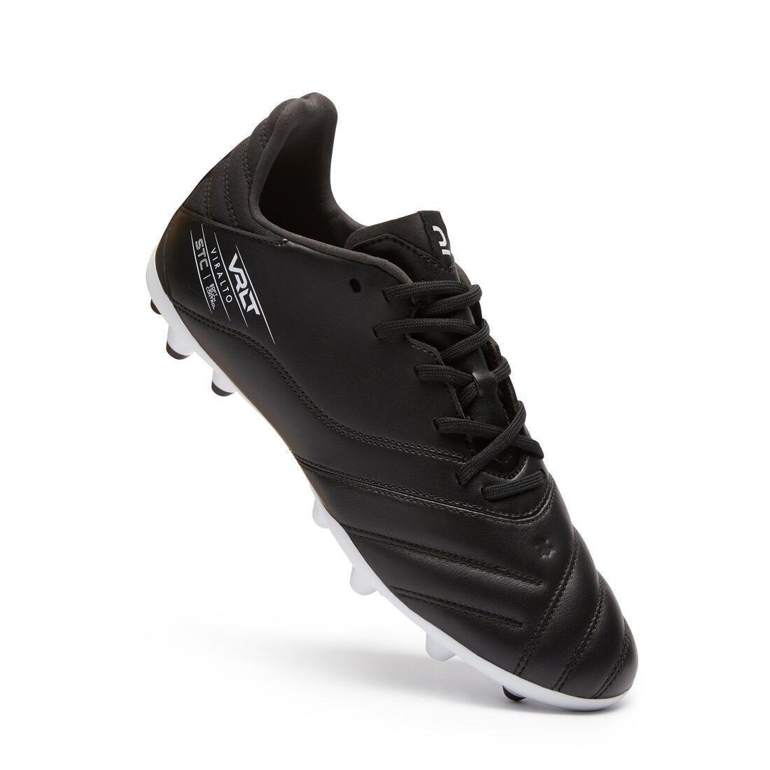 KIPSTA - Leather Football Boots Viralto Ii Mg, Black