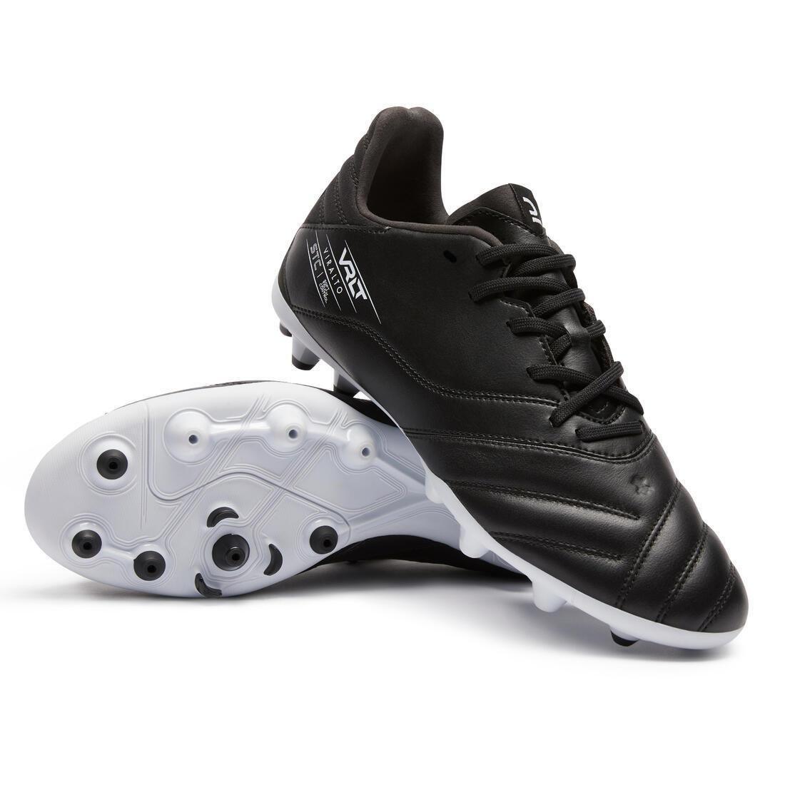 KIPSTA - Leather Football Boots Viralto Ii Mg, Black