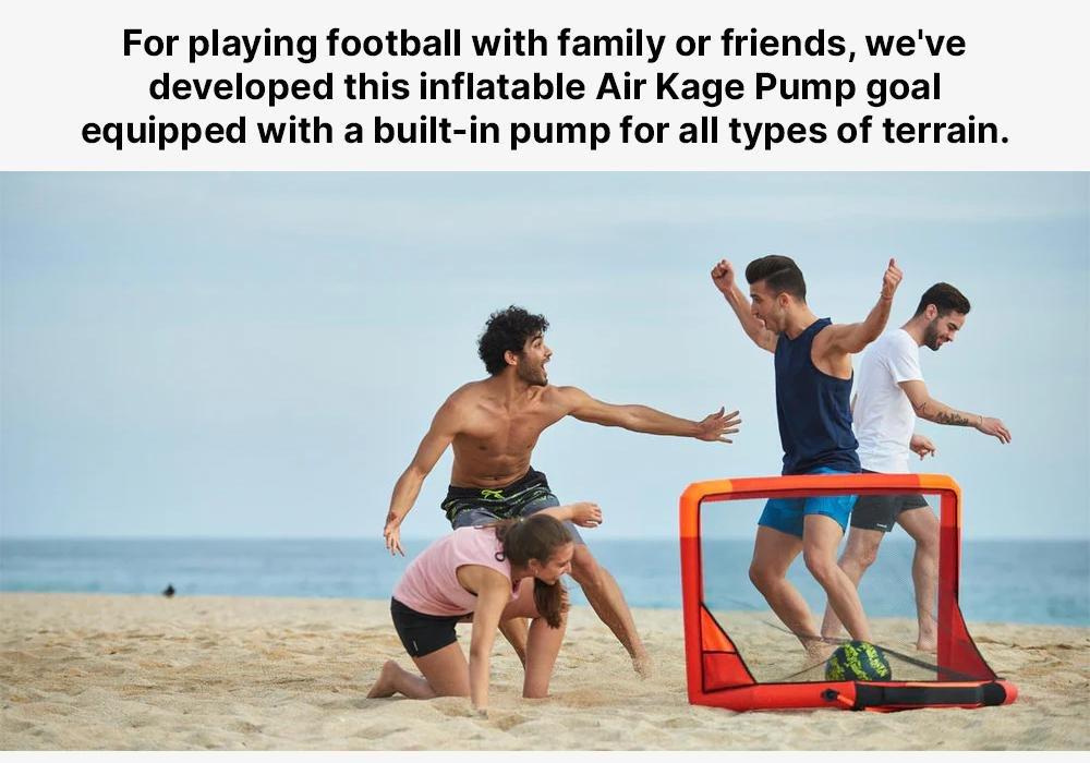 Inflatable Football Goal Air Kage Pump, Navy, No Color, large image number 19