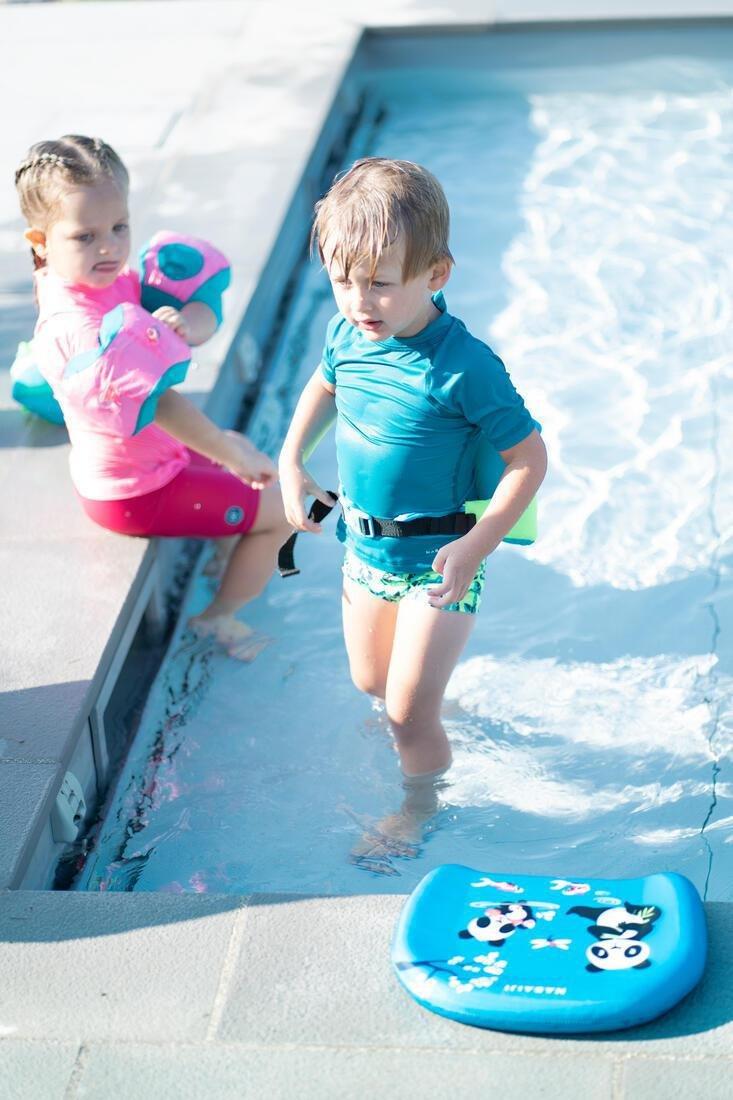 Kid's Swim Board With Strokes With Print Gigi, Cyan, No Color, large image number 4