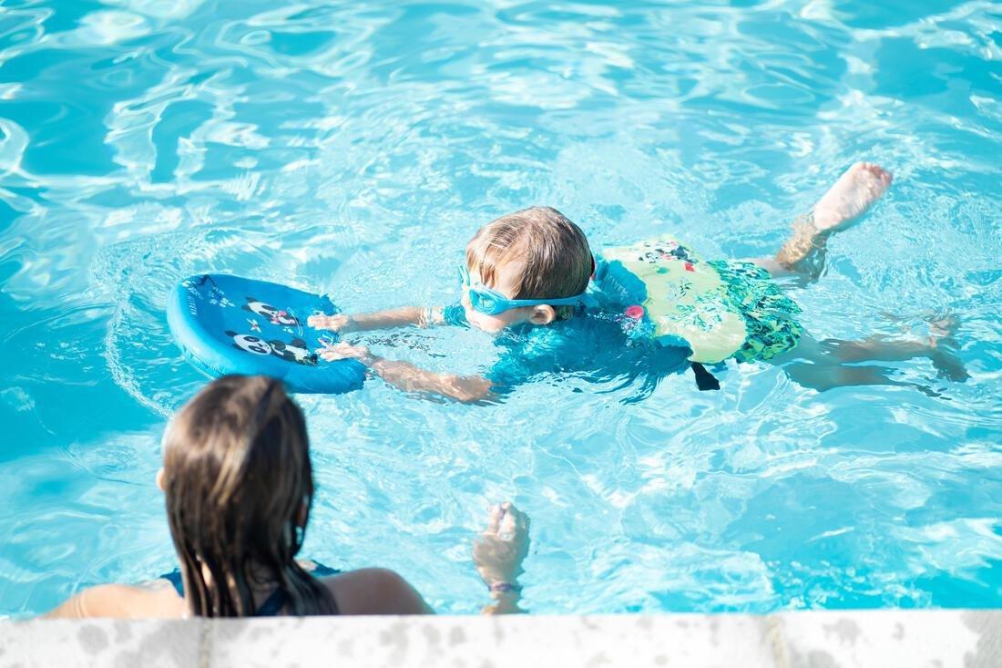 Kid's Swim Board With Strokes With Print Gigi, Cyan, No Color, large image number 6