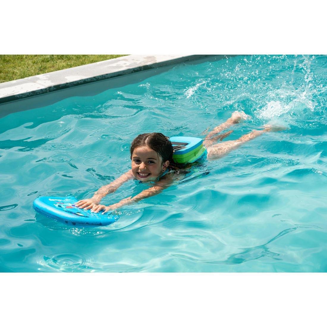 Kid's Swim Board With Strokes With Print Gigi, Cyan, No Color, large image number 8