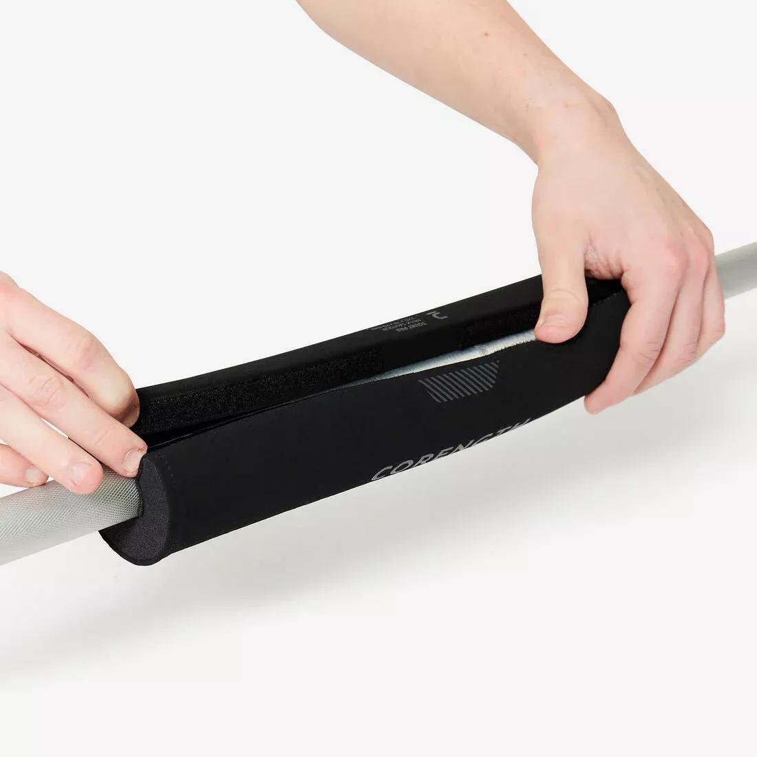 Weight Training Foam Rip-Tab Squat Pad, Black, No Color, large image number 4