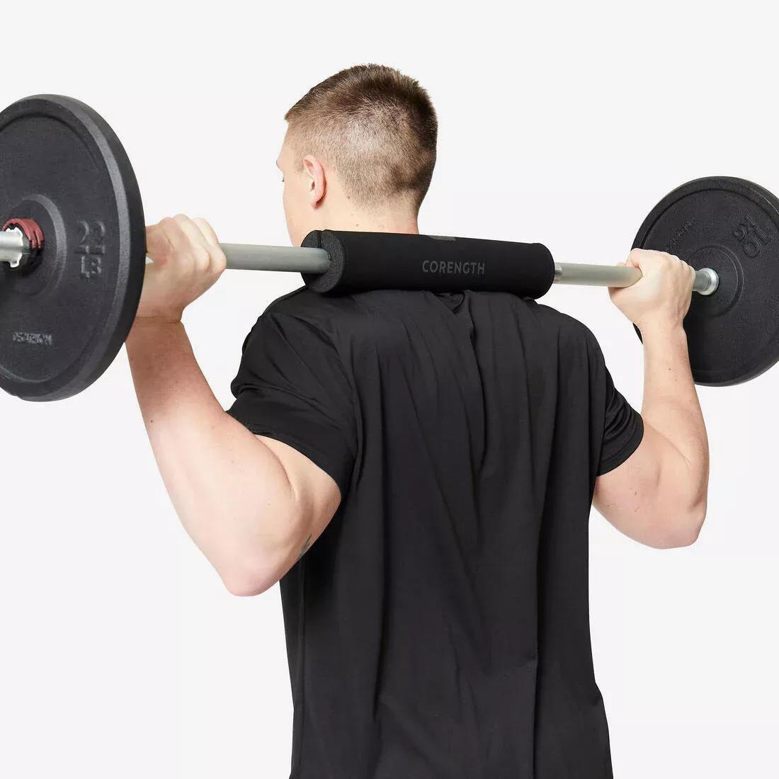 Weight Training Foam Rip-Tab Squat Pad, Black, No Color, large image number 5