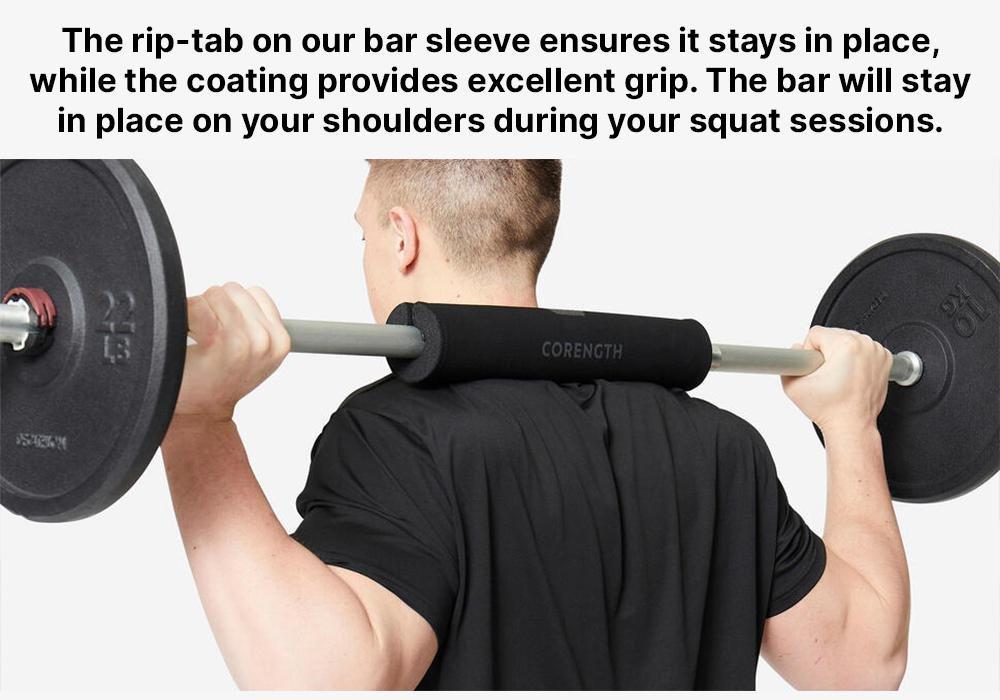 Weight Training Foam Rip-Tab Squat Pad, Black, No Color, large image number 10