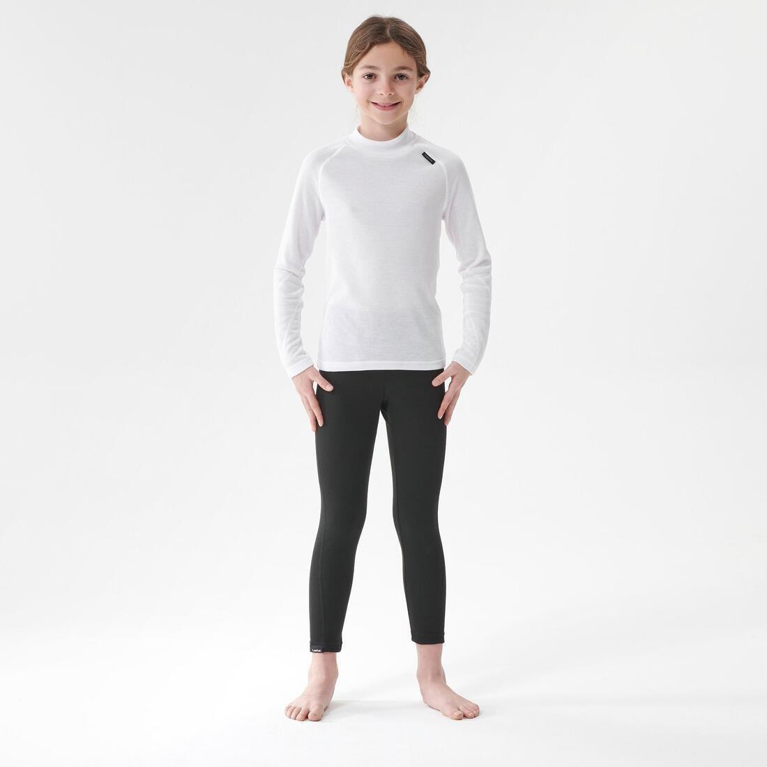 Women’s ski base layer top BL 100 - Grey White