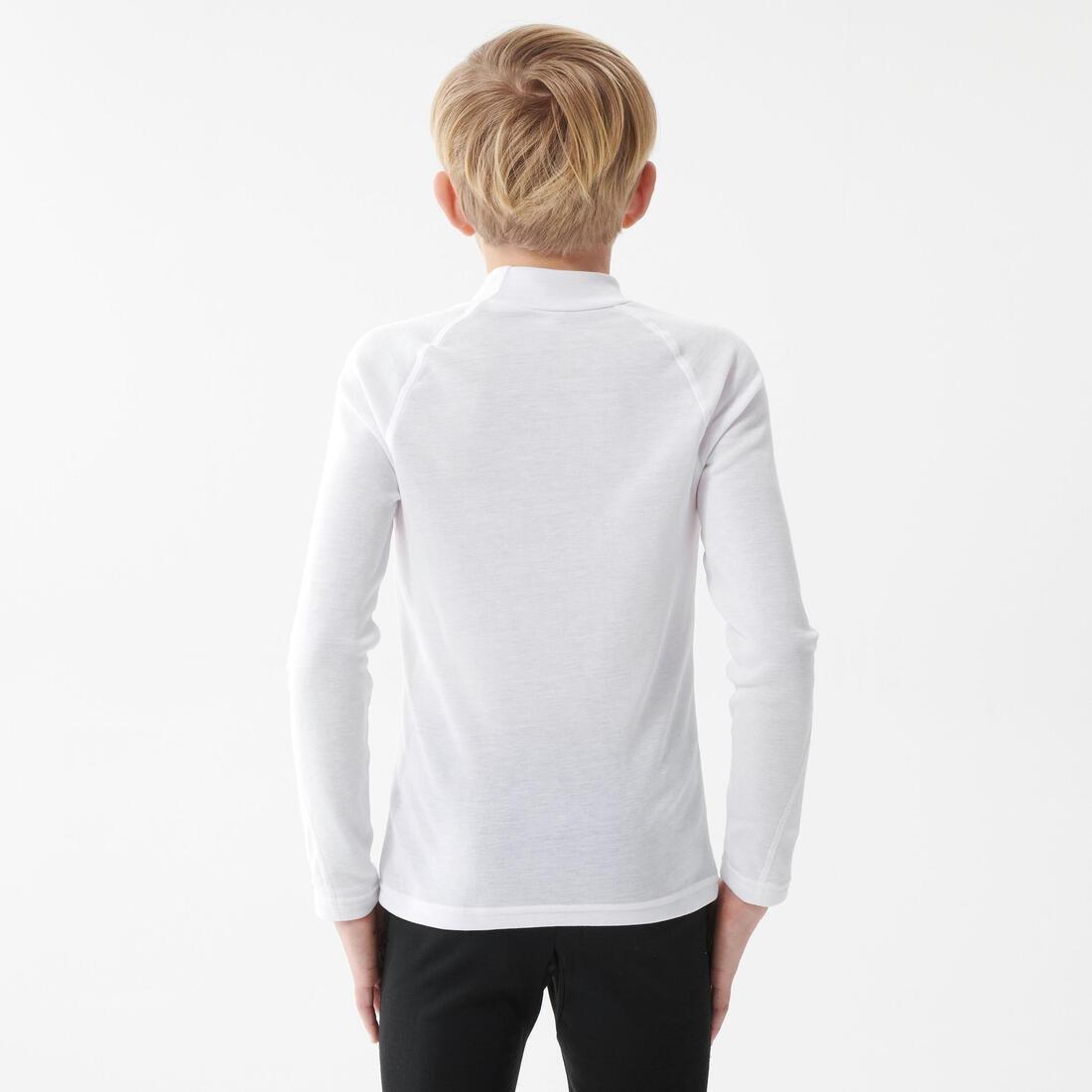 Kids Ski Base Layer Top - Bl 100, White, , large image number 3