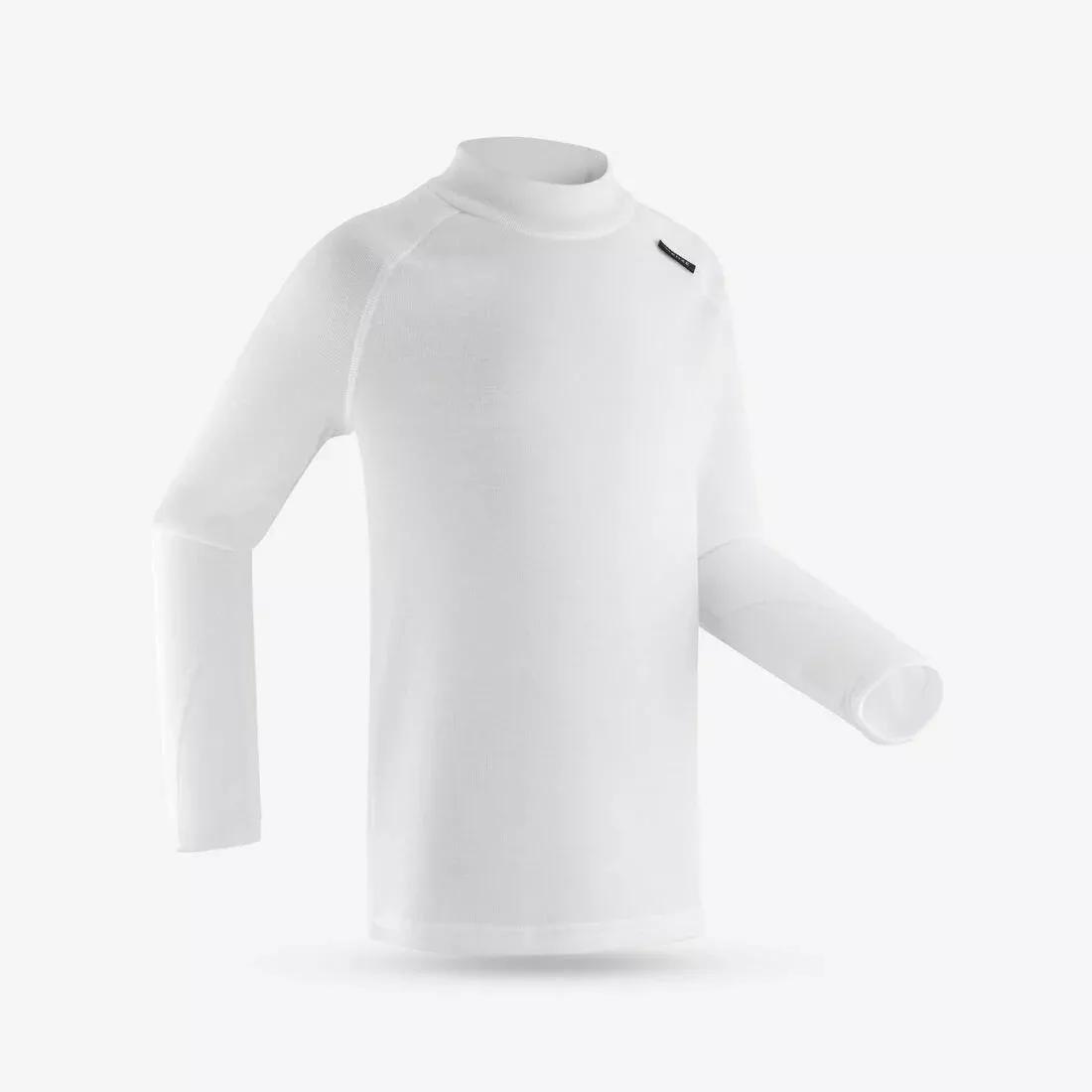 Kids Ski Base Layer Top - Bl 100, White, , large image number 6