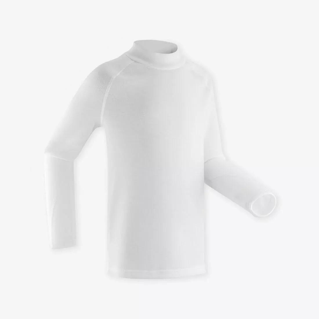Kids Ski Base Layer Top - Bl 100, White, , large image number 8