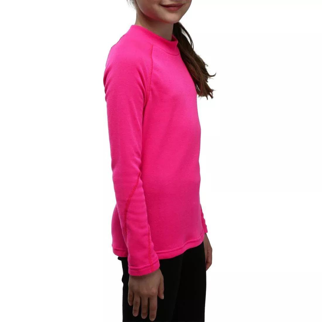 Kids Ski Base Layer Top - Bl 100, White, , large image number 11