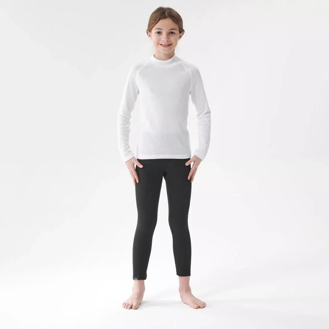 Kids Ski Base Layer Top - Bl 100, White, No Color, large image number 12