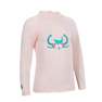 NABAIJI - GirlsLong-Sleeve Uv-Protection T-Shirt, Fluo Pale Peach