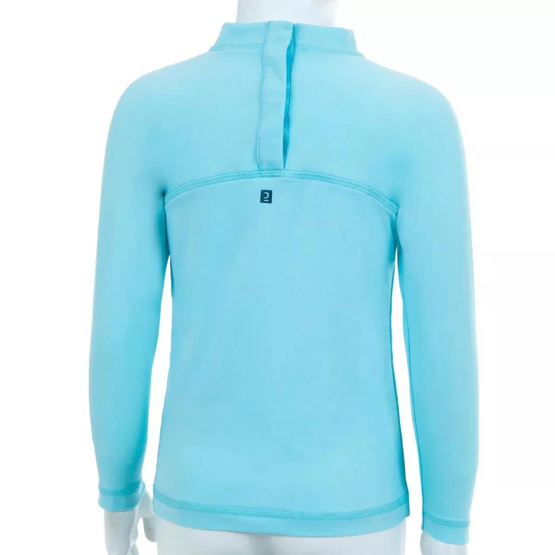 GirlsLong-Sleeve Uv-Protection T-Shirt, Fluo Pale Peach, , large image number 5