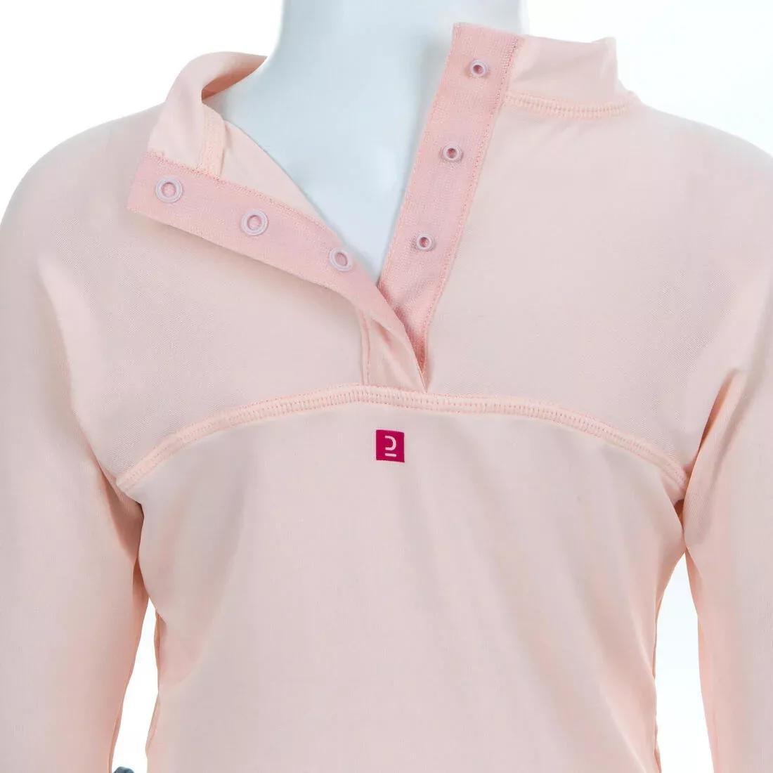 GirlsLong-Sleeve Uv-Protection T-Shirt, Fluo Pale Peach, , large image number 12