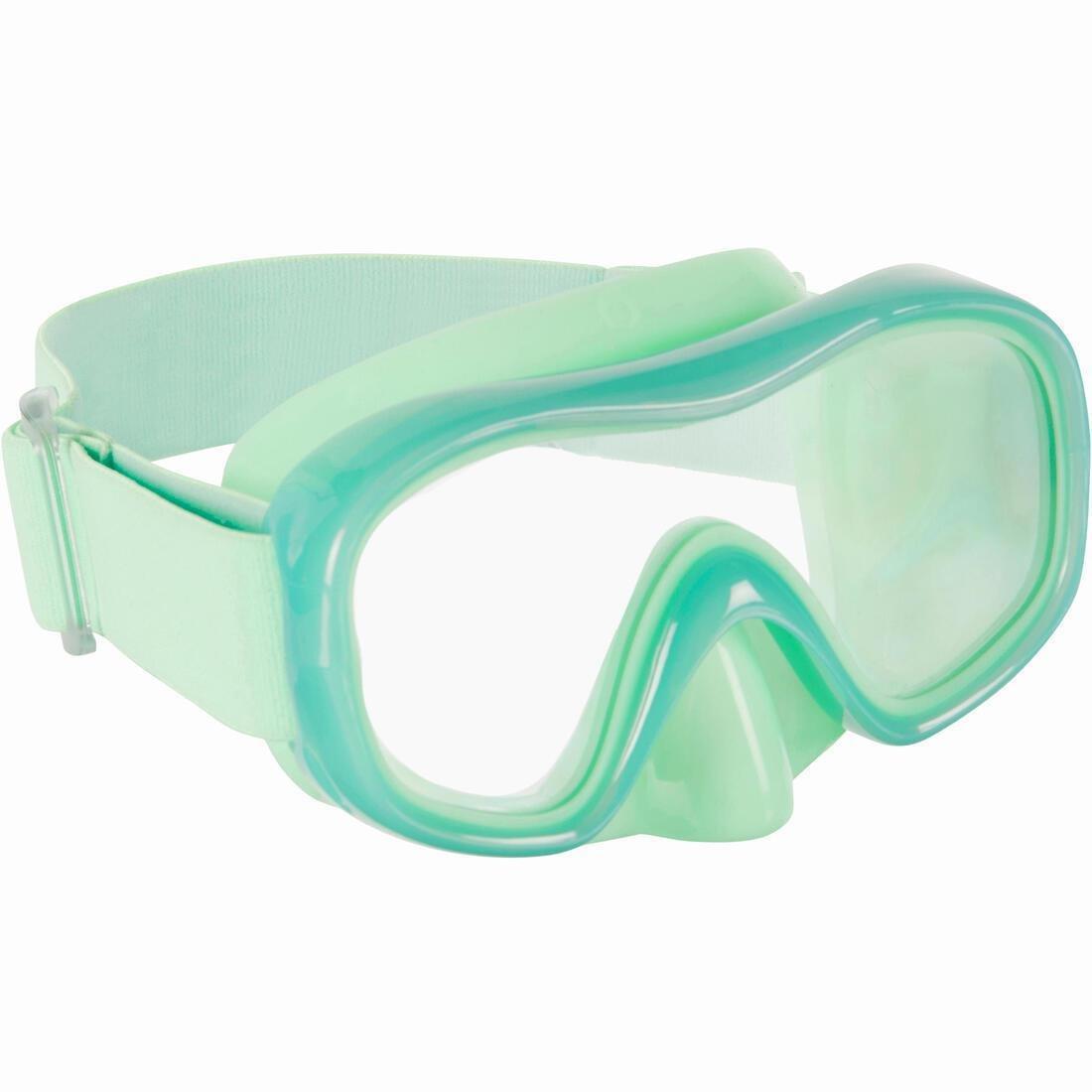 Diving Mask 100 Comfort Hazy, Blue, , large image number 10