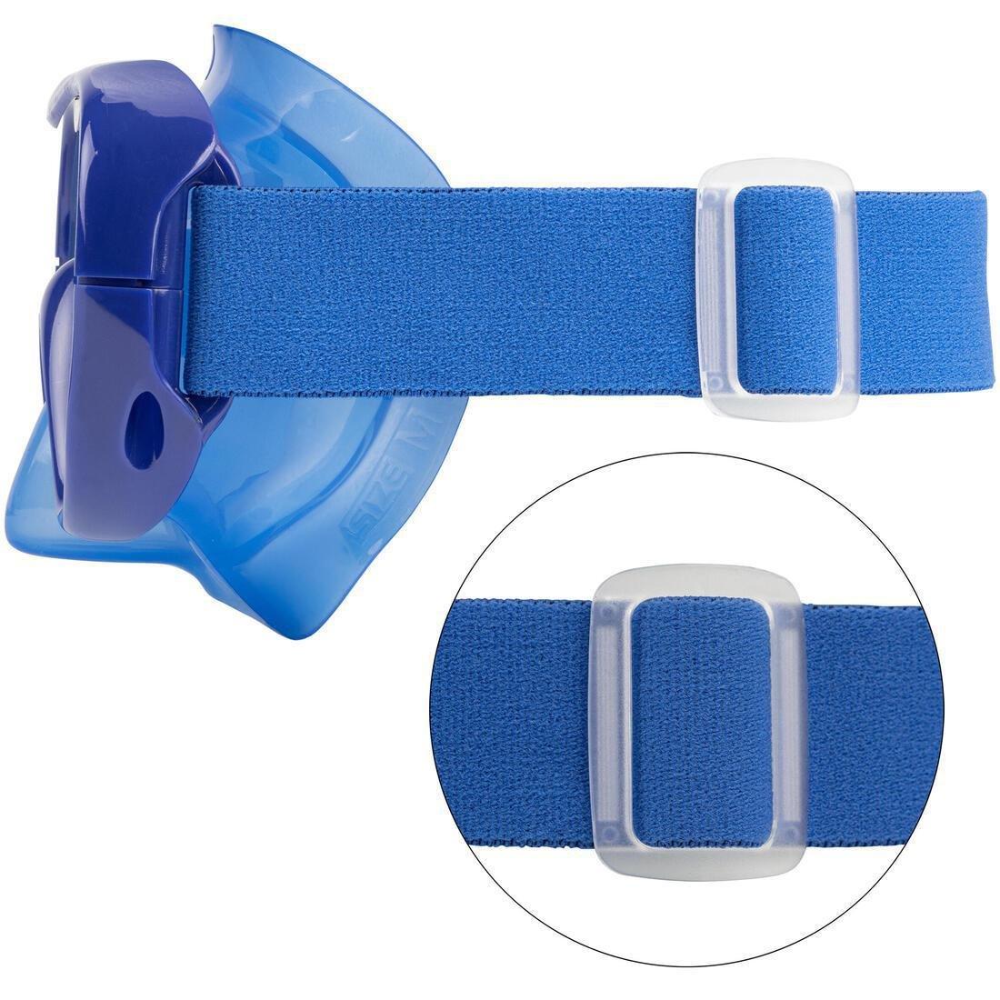 Unisex Kids Diving Mask - 100 Comfort Hazy, Green, , large image number 7