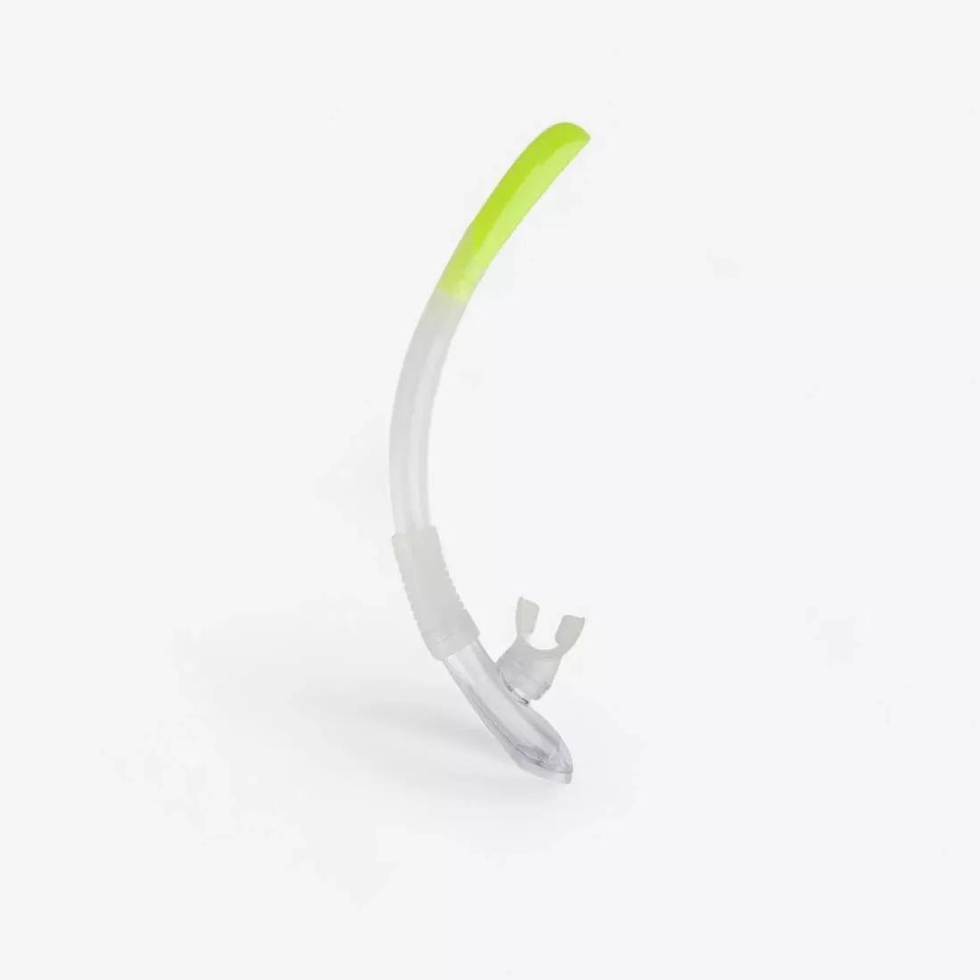 Kids Unisex Diving Snorkel With Valve - 100, Translucent, No Color, large image number 0