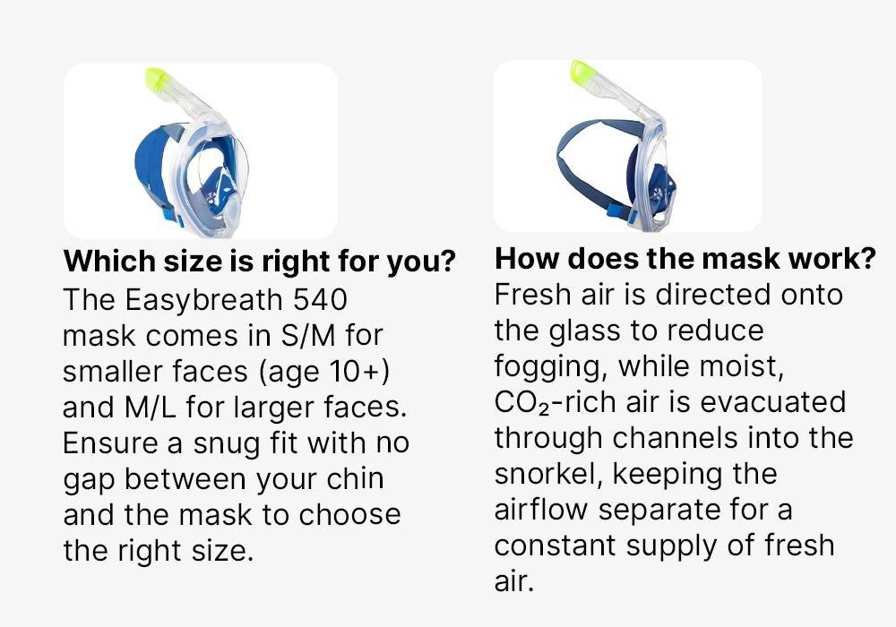 Easybreath Surface Mask Acoustic Valve 540 Freetalk, Blue, No Color, large image number 17