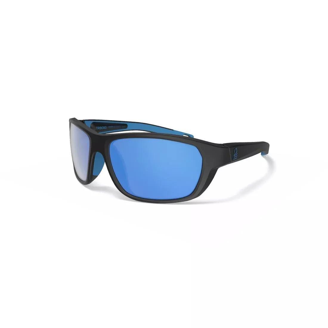 Unisex Sailing Floating Polarised Sunglasses - 500 Size M, Black, No Color, large image number 1