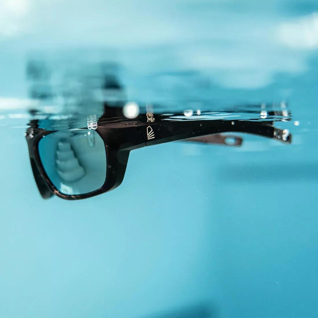 Unisex Sailing Floating Polarised Sunglasses - 500 Size M, Black, No Color, large image number 10