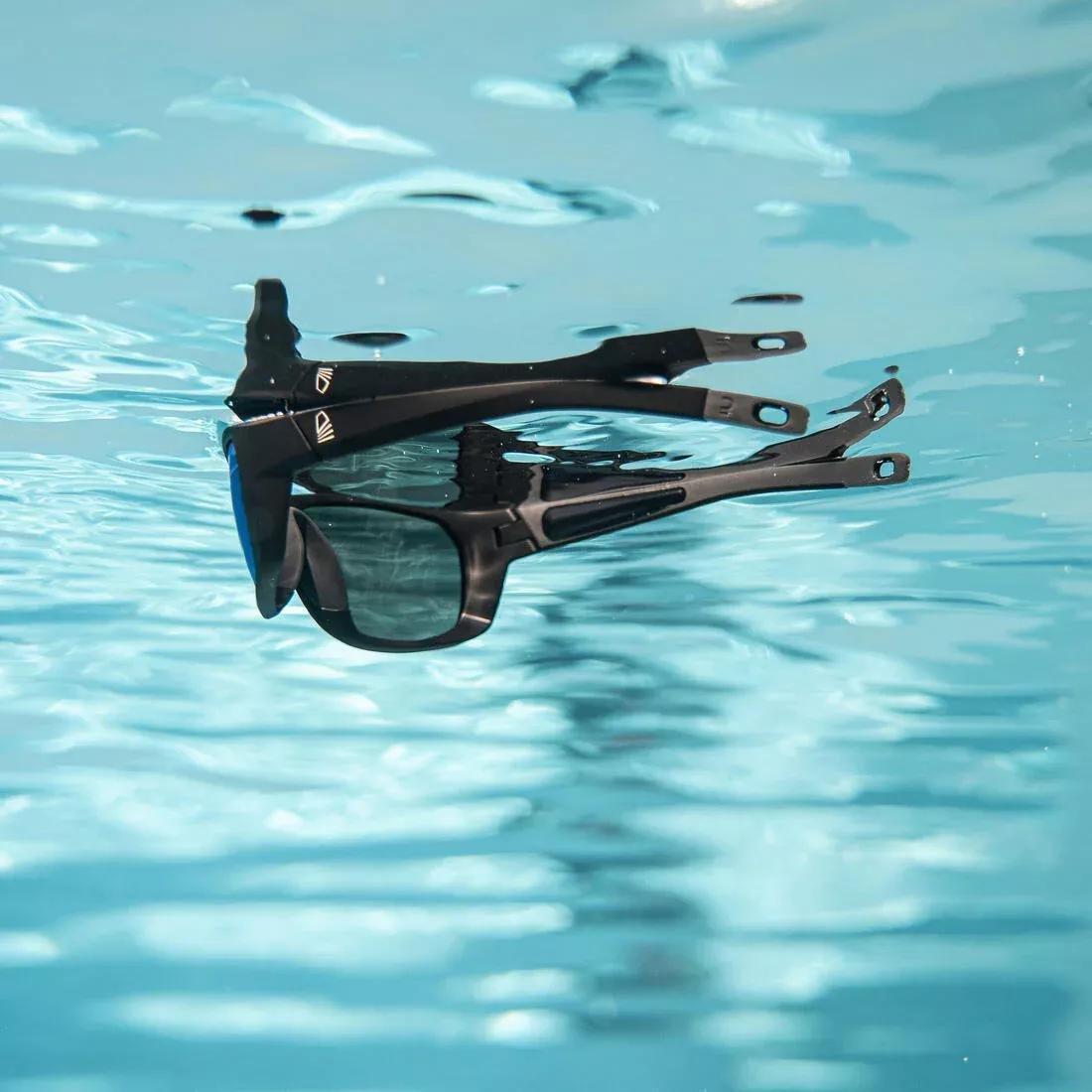 Unisex Sailing Floating Polarised Sunglasses - 500 Size M, Black, No Color, large image number 11