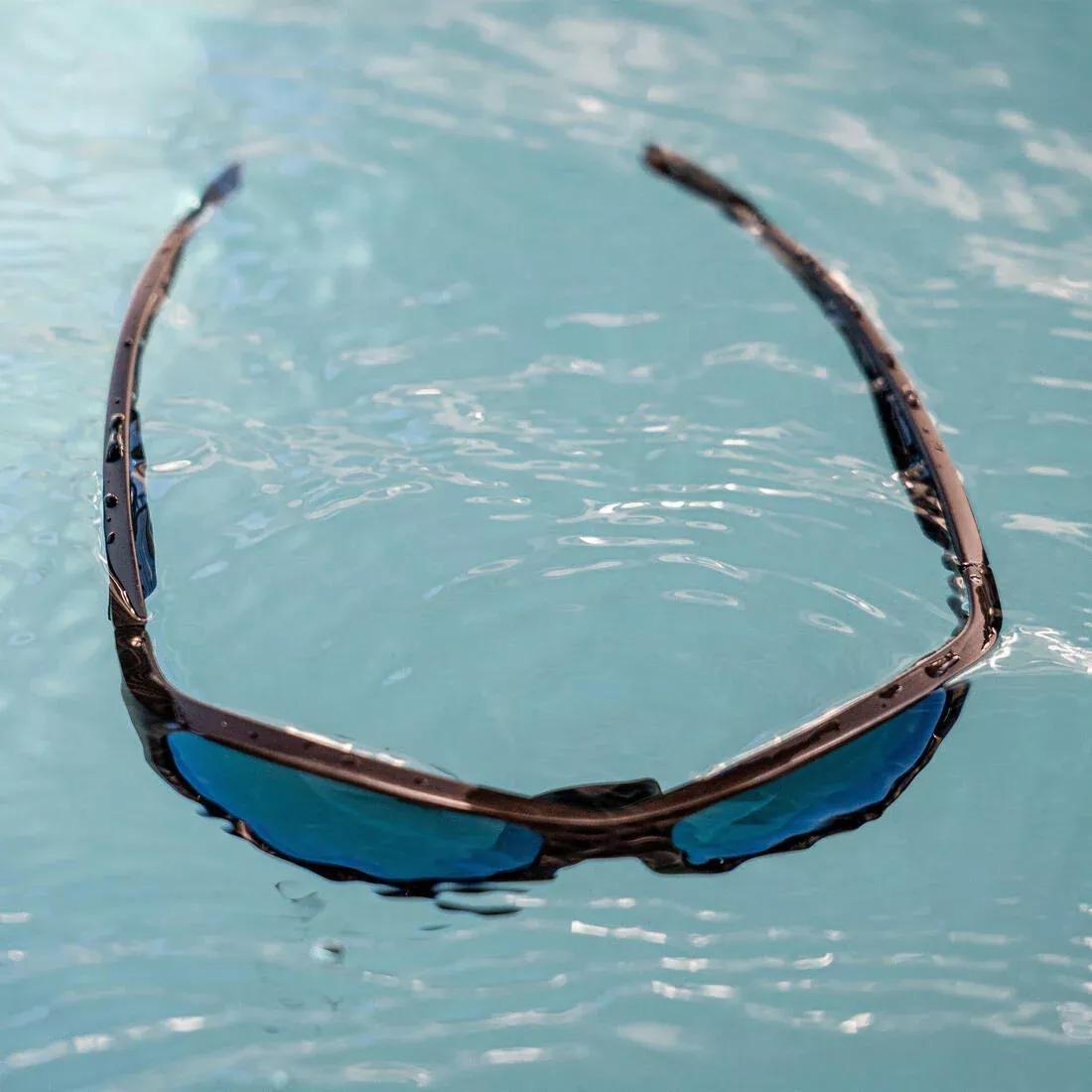 Unisex Sailing Floating Polarised Sunglasses - 500 Size M, Black, No Color, large image number 12