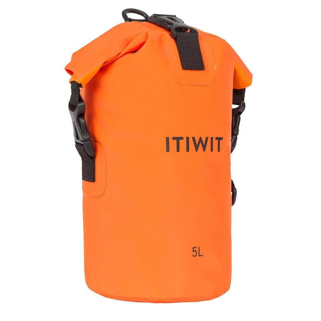 Waterproof Dry Bag 5L, Orange, No Color, large image number 8