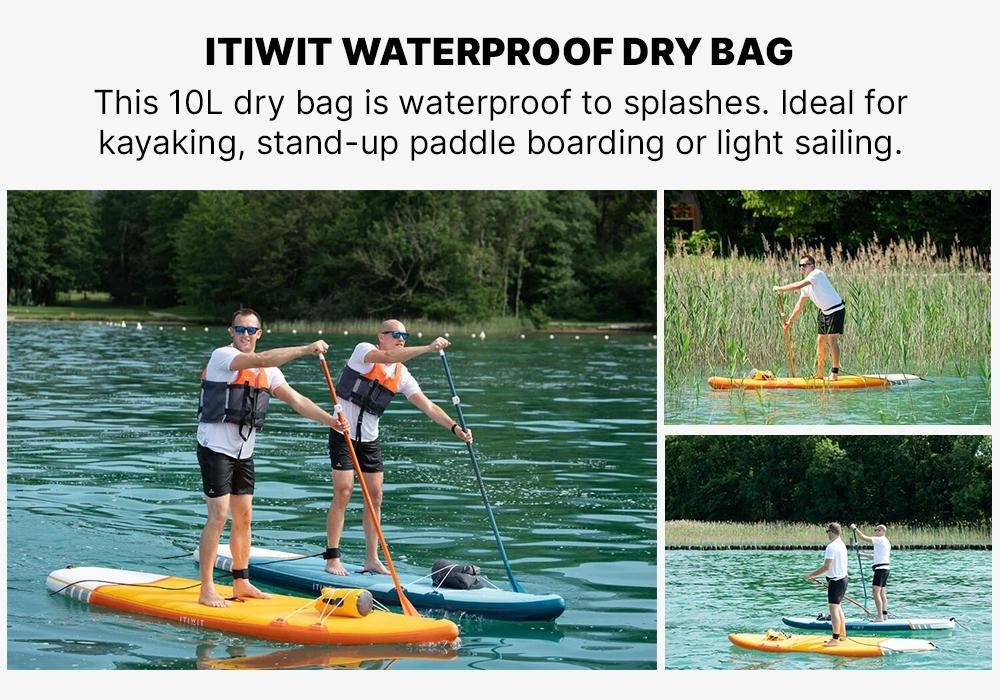 Waterproof Dry Bag 10L, Orange, No Color, large image number 18