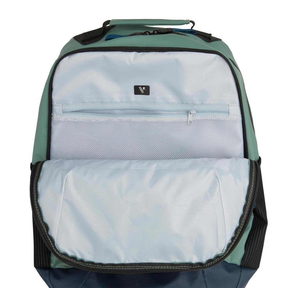 Unisex Water-Repellent Backpack - 25 Litres, Yellow, No Color, large image number 10