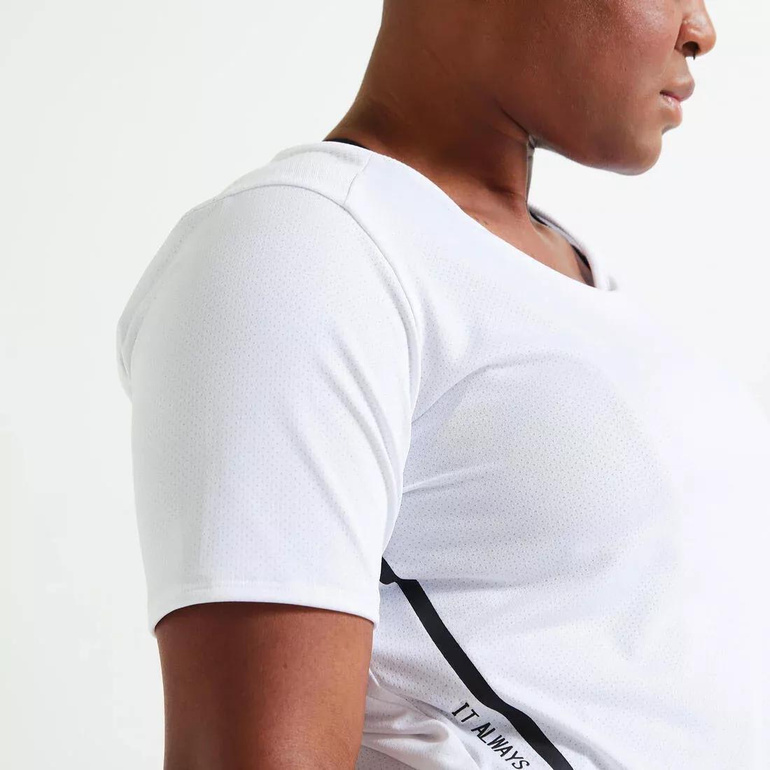 Fitted Fitness T-Shirt, Verdigris, No Color, large image number 9