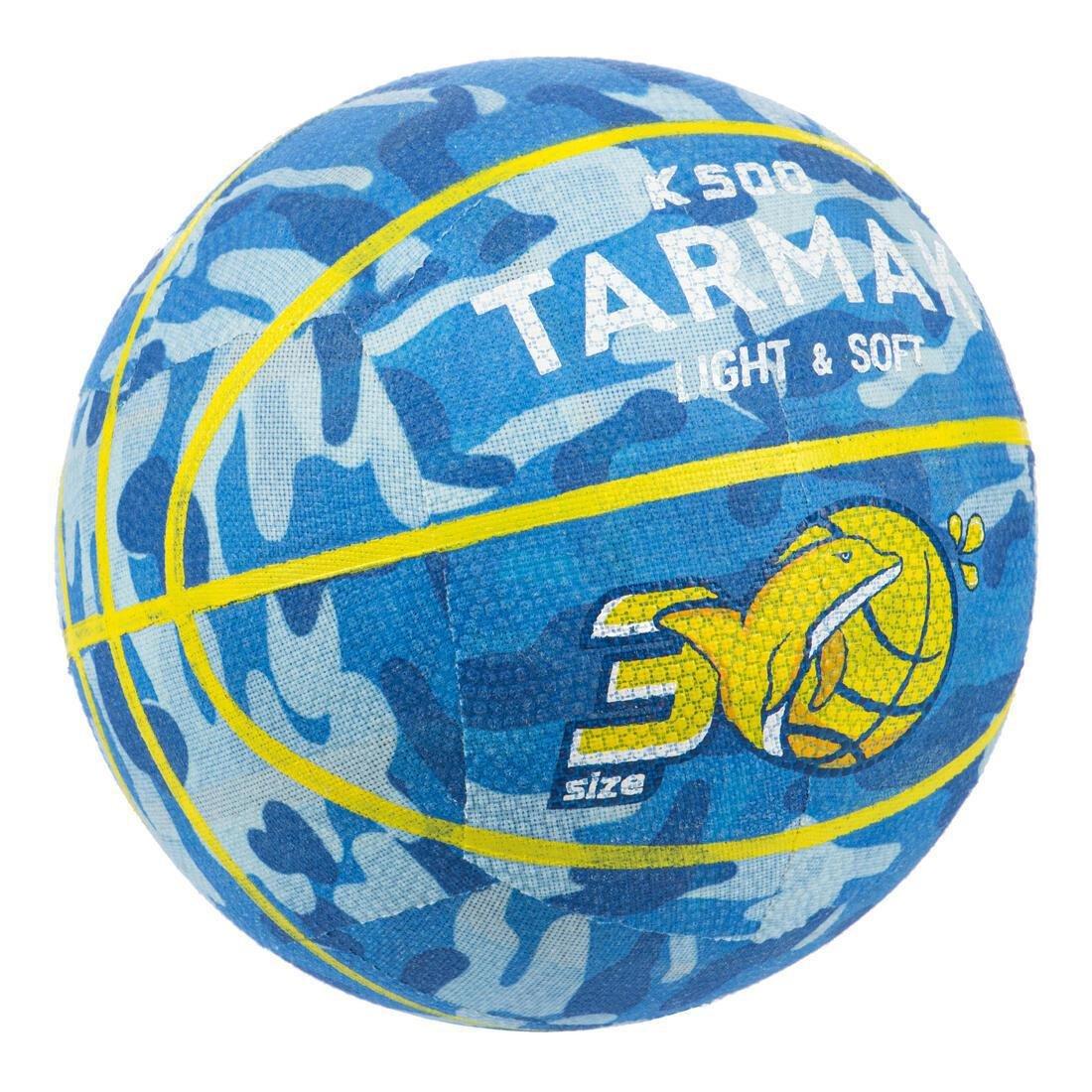 Kids Beginner Basketball K500, Blue, No Color, large image number 1