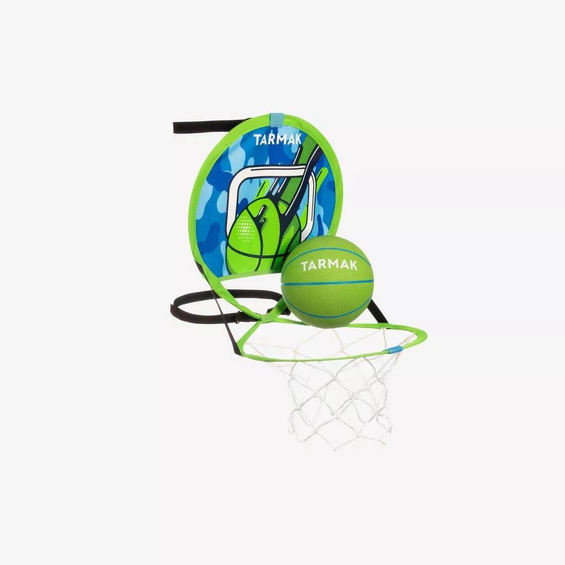 Hoop 100 Kids/Adult Portable Basketball Basket With Ball, No Color, large image number 1
