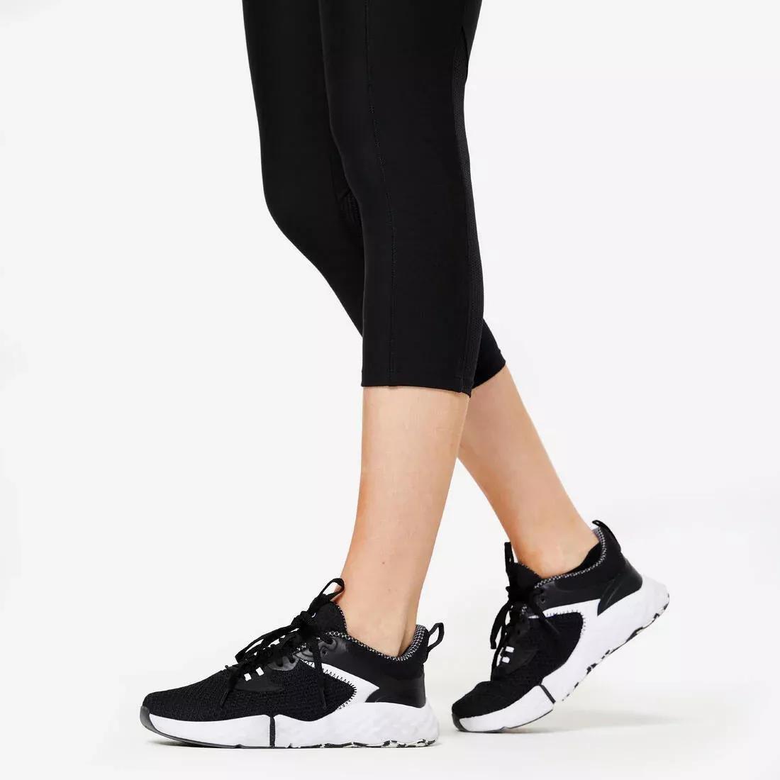 Women Fitness Cardio Short Leggings With Phone Pocket, Black, , large image number 6