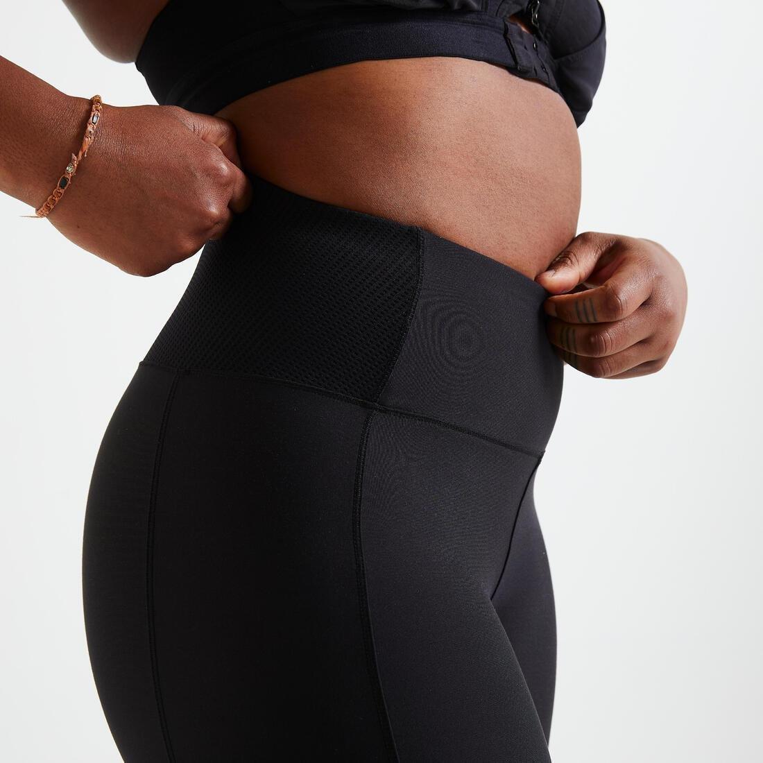 Women Fitness Cardio Short Leggings With Phone Pocket, Black, , large image number 9