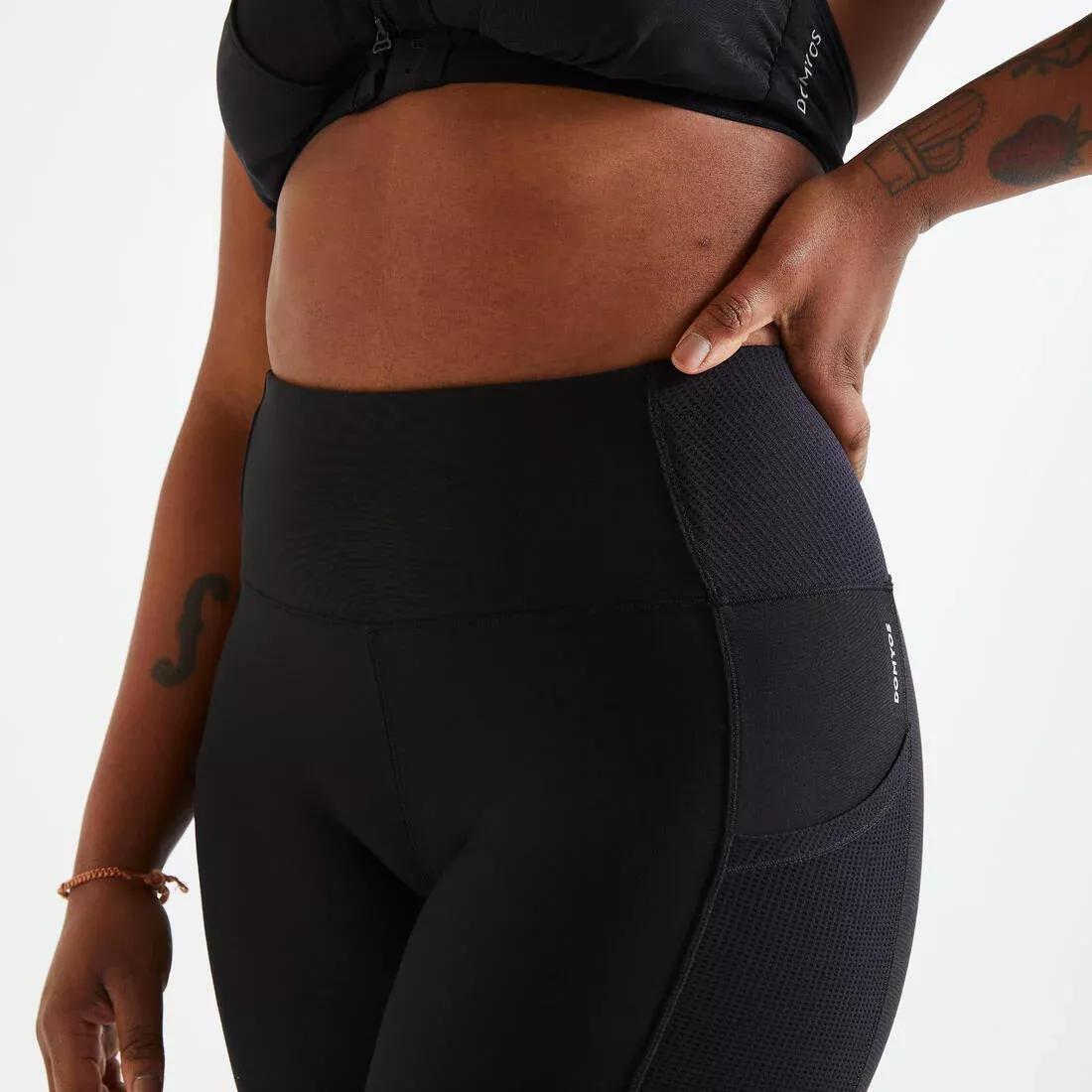 Women Fitness Cardio Leggings With Phone Pocket, Black, , large image number 13