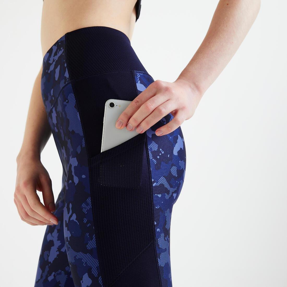 Fitness Leggings With Phone Pocket, Grey, No Color, large image number 3