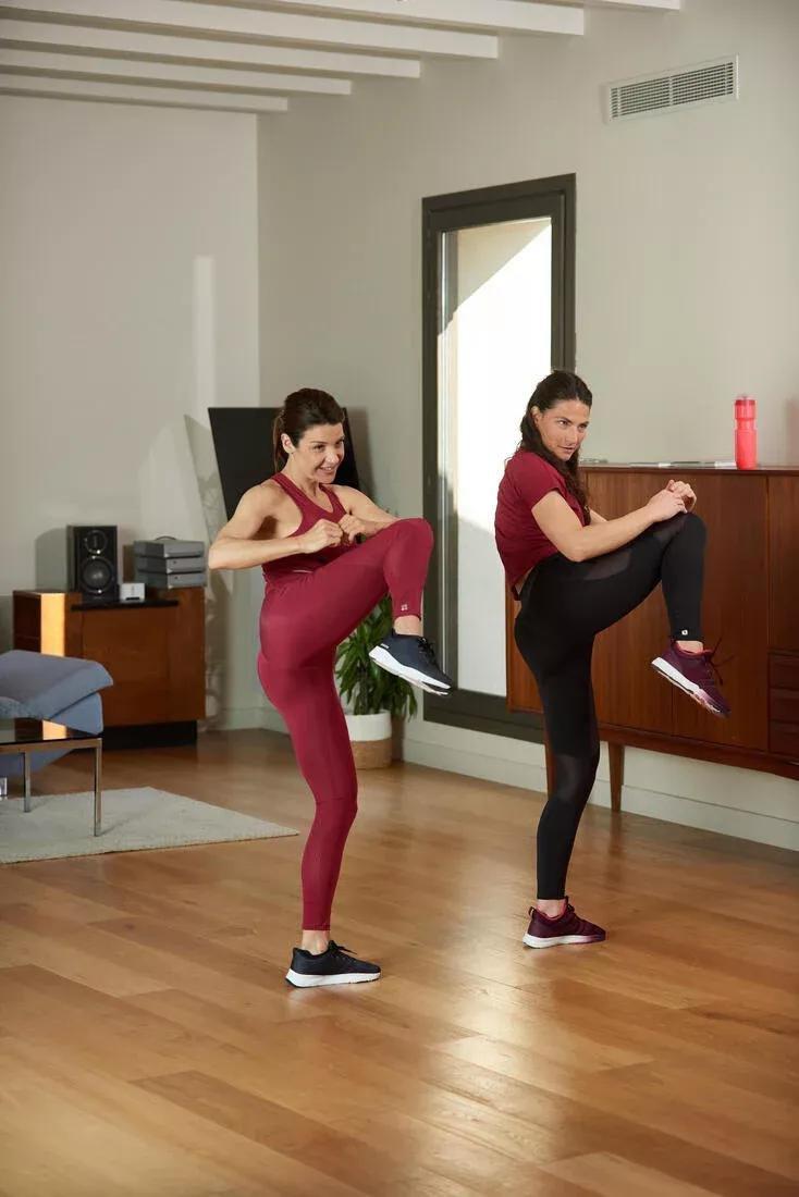 DOMYOS--FTI520T MULTIFABRICS W LEGGINGS BLK, , large image number 6