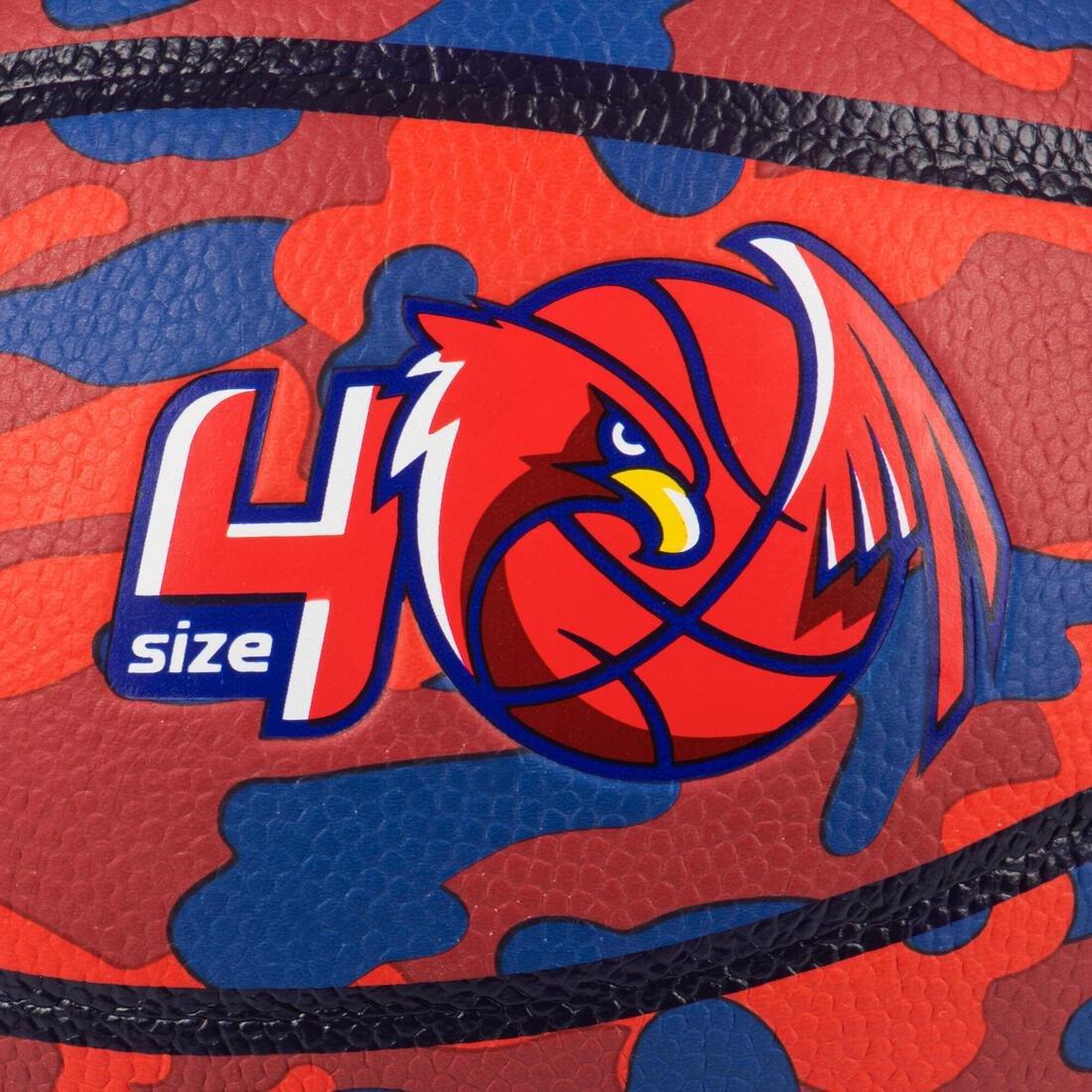 Kids Basketball Size 4 K500 Aniball, Green, No Color, large image number 4