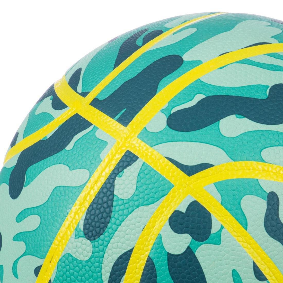 Kids Basketball Size 4 K500 Aniball, Green, No Color, large image number 7