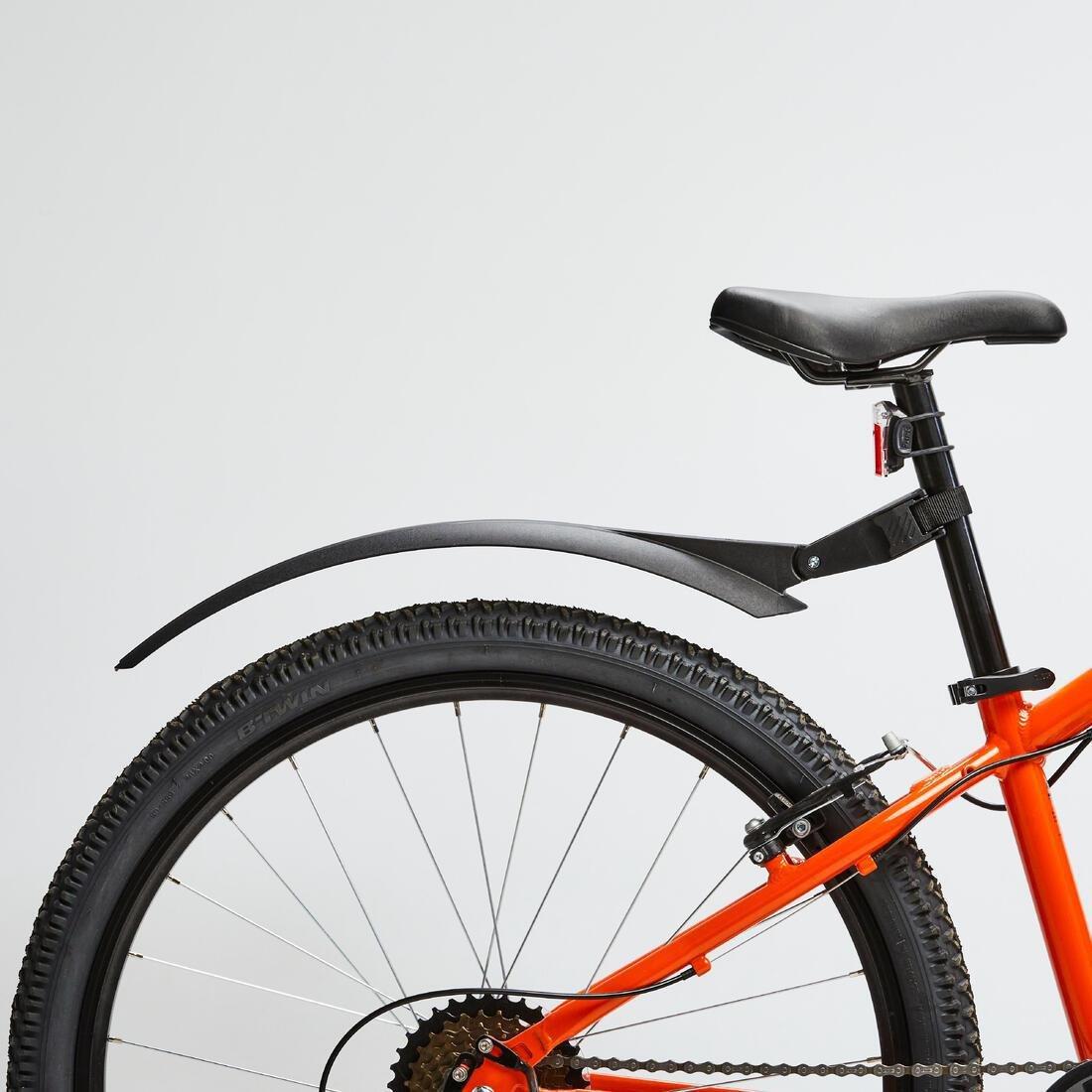 Kids 24In Mountain Bike Mudguard, Black, No Color, large image number 3