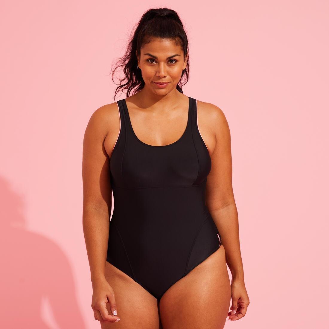 Women Aquafitness One-Piece Swimsuit Doli, Black, , large image number 6