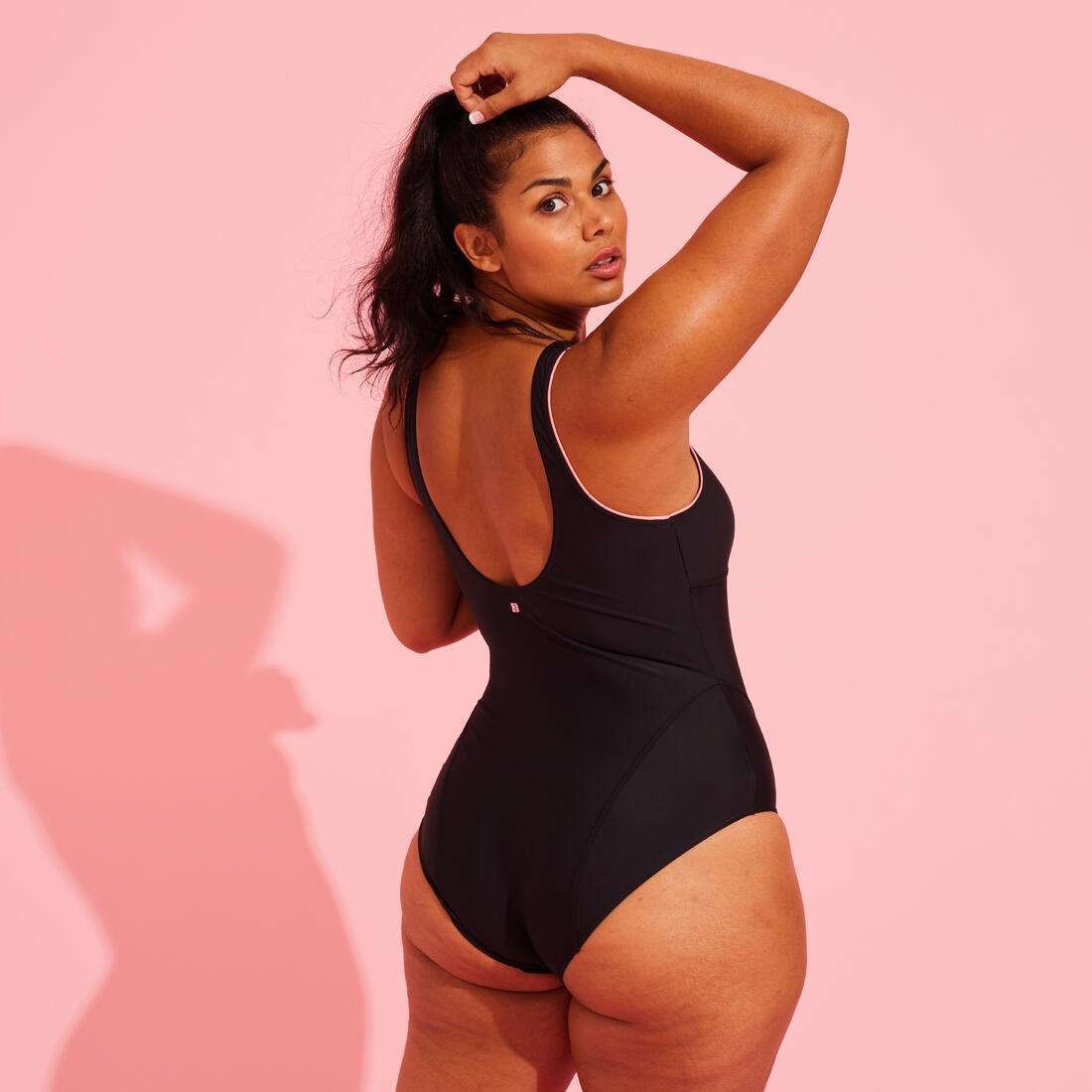 Women Aquafitness One-Piece Swimsuit Doli, Black, , large image number 8