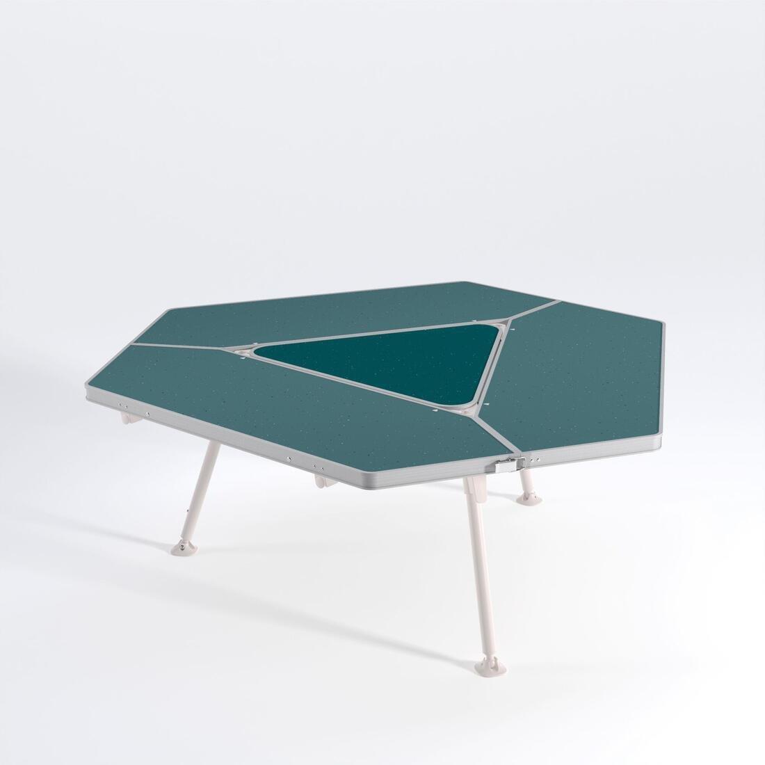 Hexagonal And Sociable Camping Table - 6 Person, Green, No Color, large image number 2
