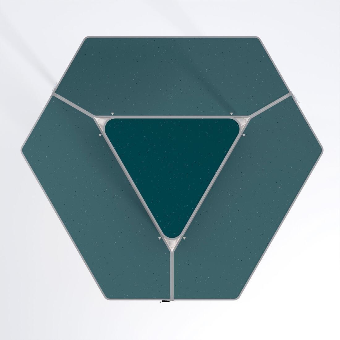 Hexagonal And Sociable Camping Table - 6 Person, Green, No Color, large image number 3