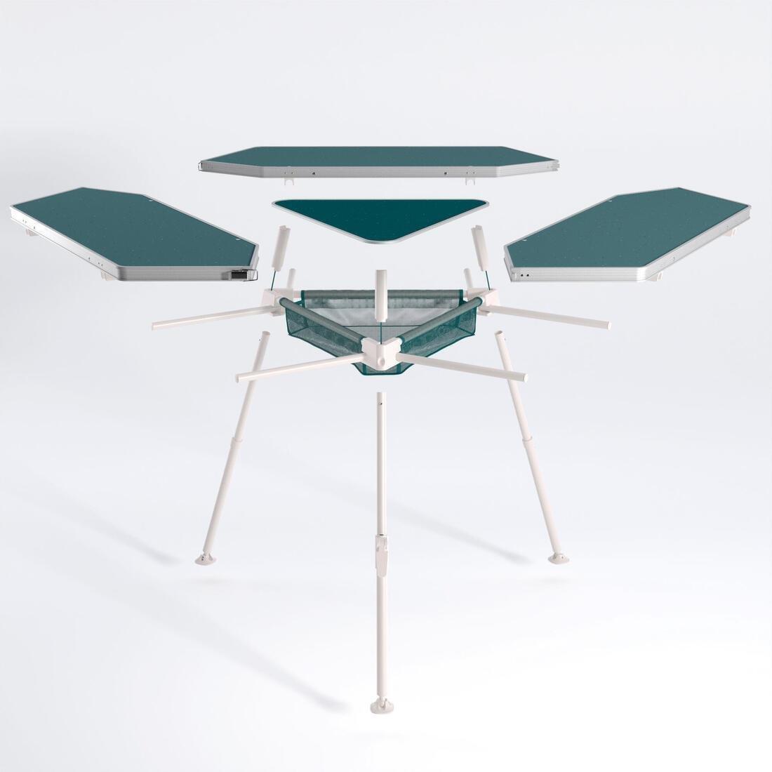 Hexagonal And Sociable Camping Table - 6 Person, Green, No Color, large image number 4