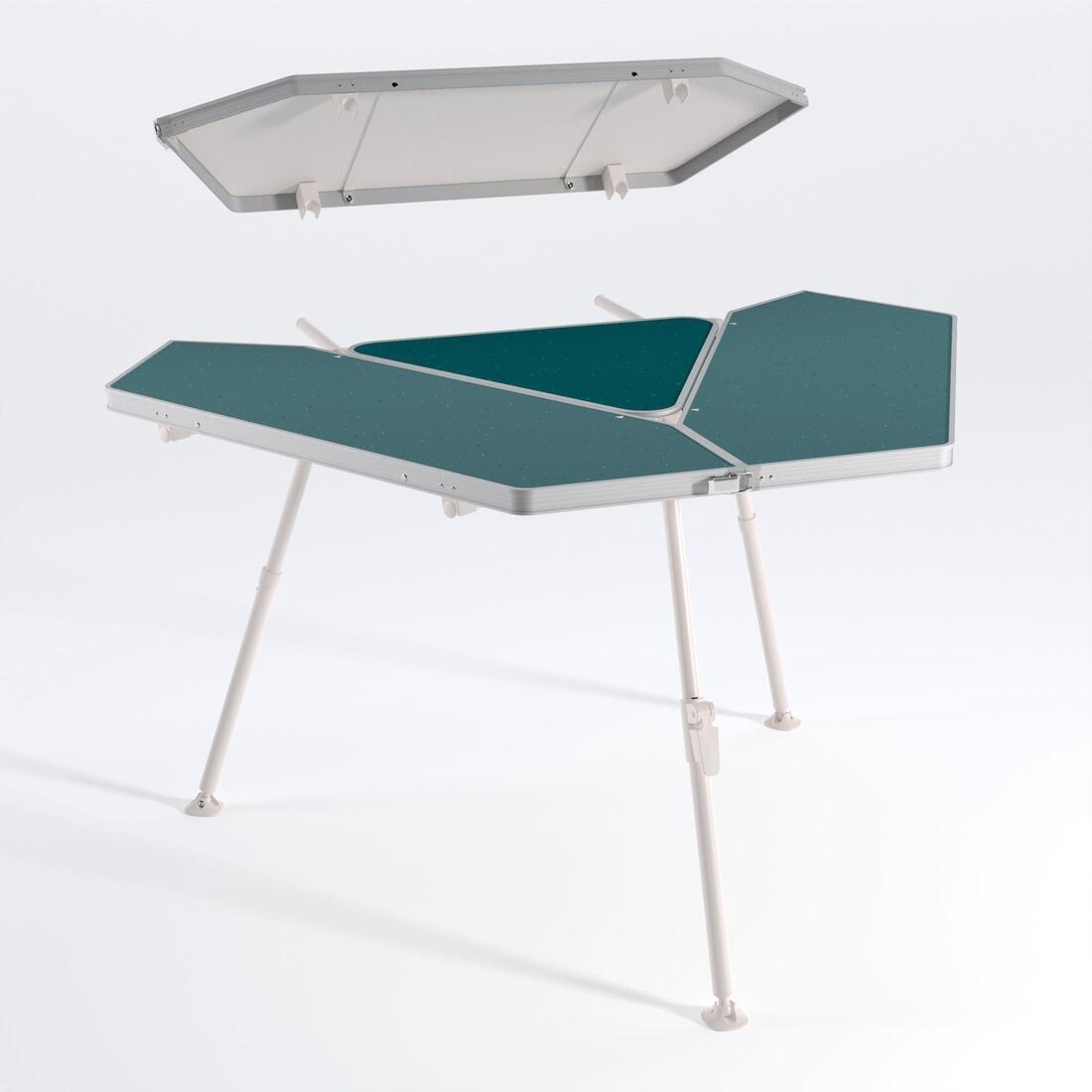 Hexagonal And Sociable Camping Table - 6 Person, Green, No Color, large image number 5