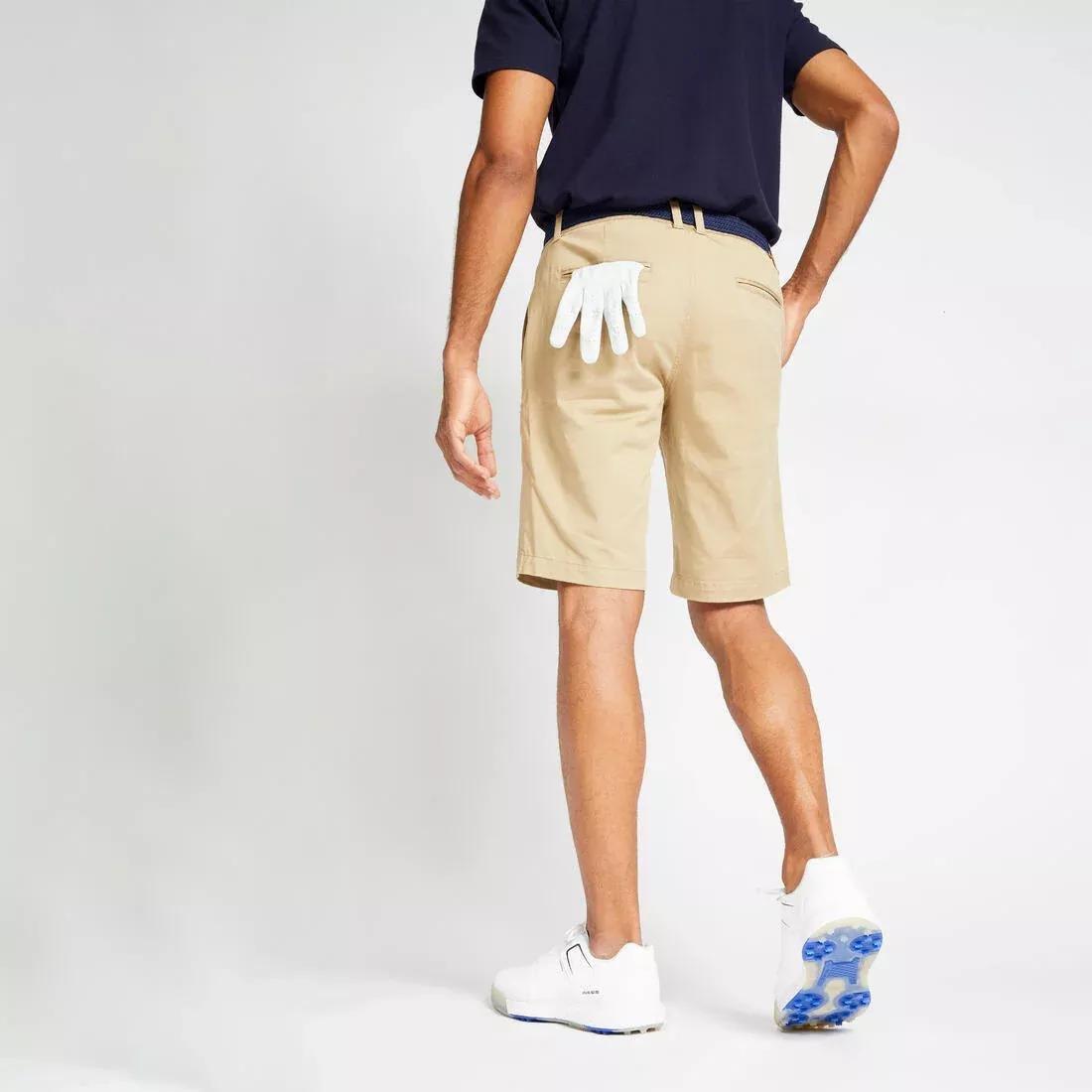 Men's golf cotton chino shorts - MW500, caramel brown, , large image number 9