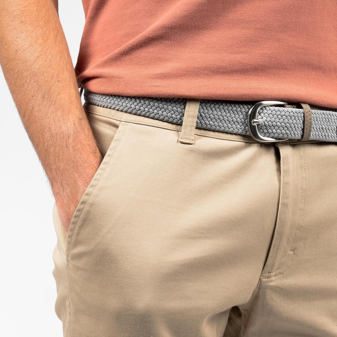 Men's golf cotton chino shorts - MW500, caramel brown, , large image number 10