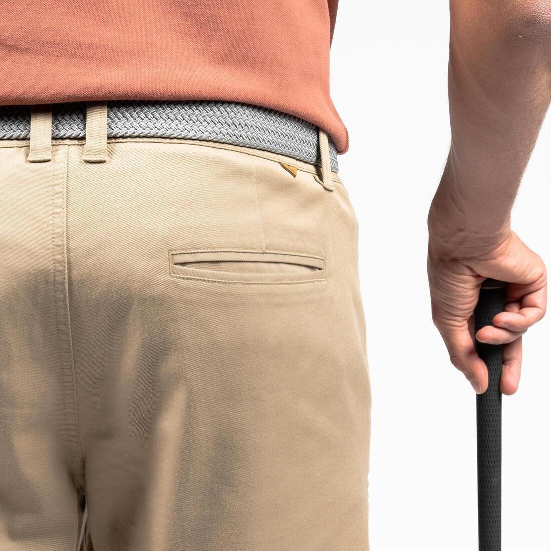 Men's golf cotton chino shorts - MW500, caramel brown, , large image number 11